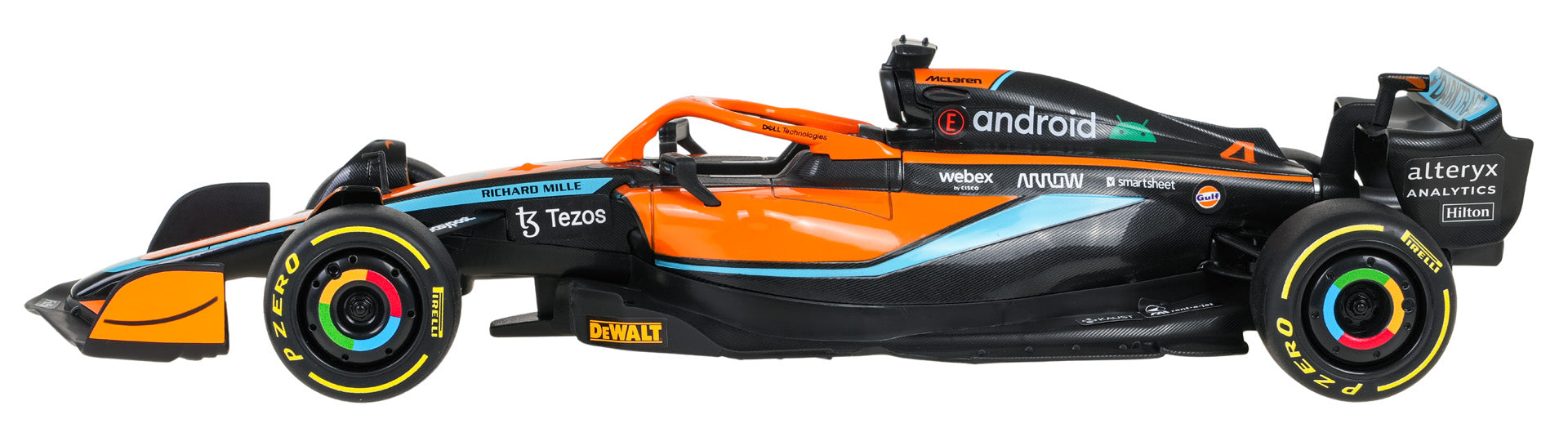 Licencirana metalna formula na daljinsko upravljanje 1:24 McLaren F1 MCL36 RASTAR - narančasta