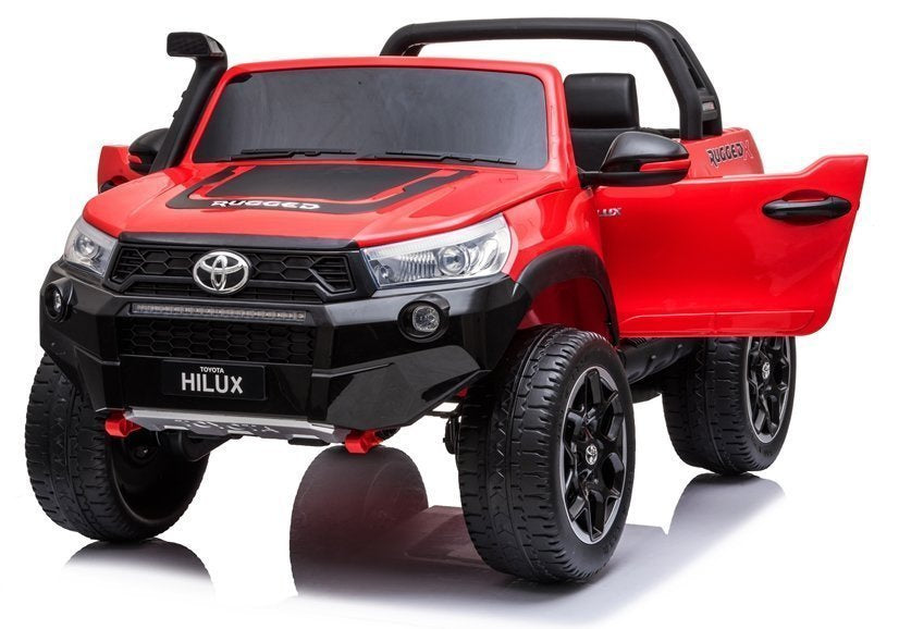 Licencirani auto na akumulator Toyota Hilux 4x4 - dvosjed - crveni/lakirani