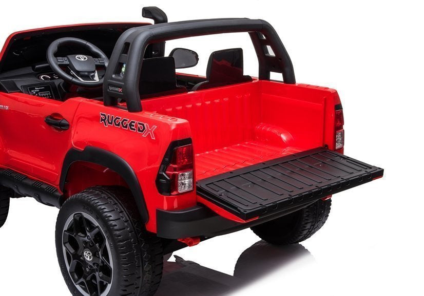 Licencirani auto na akumulator Toyota Hilux 4x4 - dvosjed - crveni/lakirani