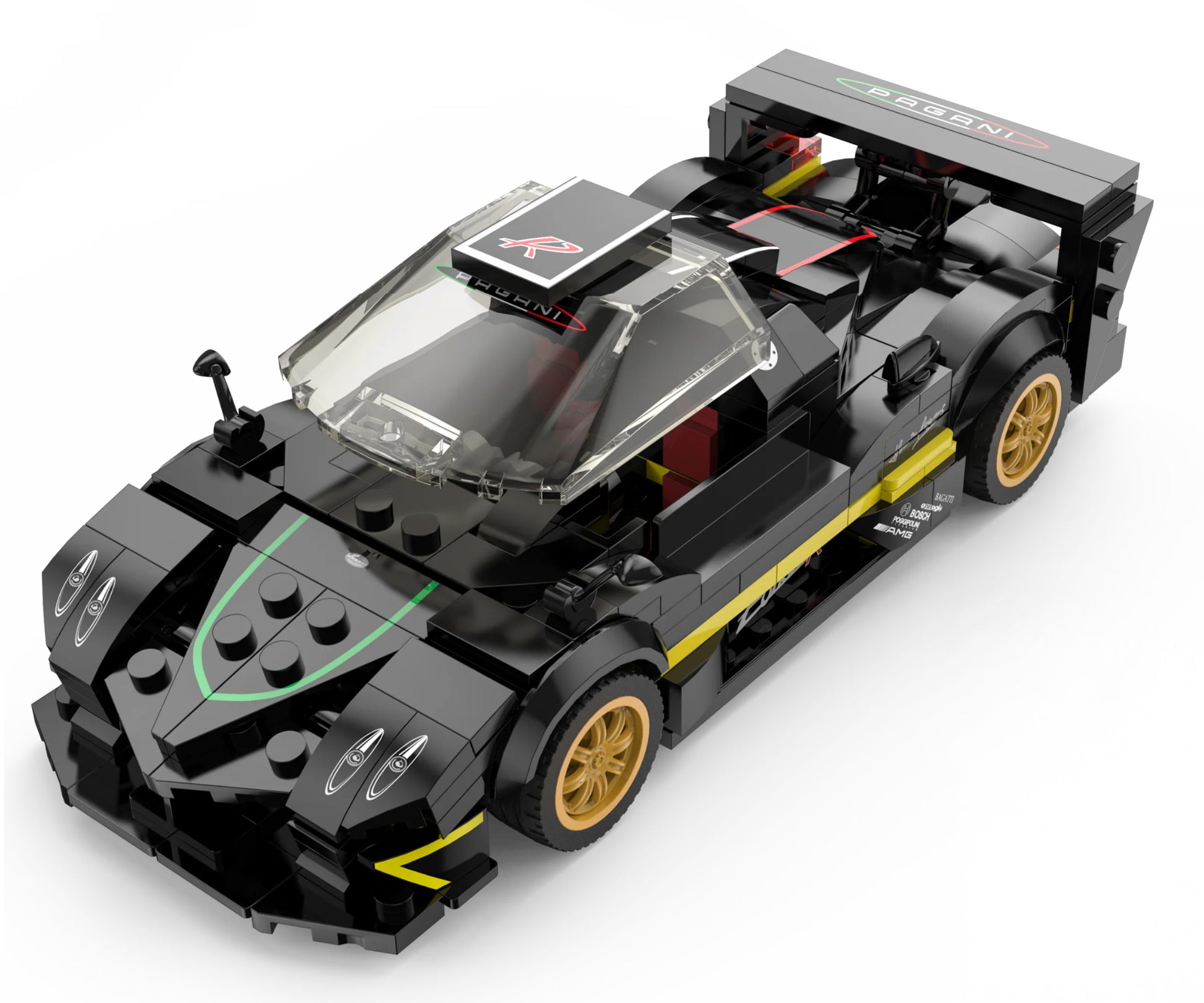 Licencirani auto na daljinsko upravljanje  i sastavljanje 1:28 Pagani Zonda RASTAR - crni