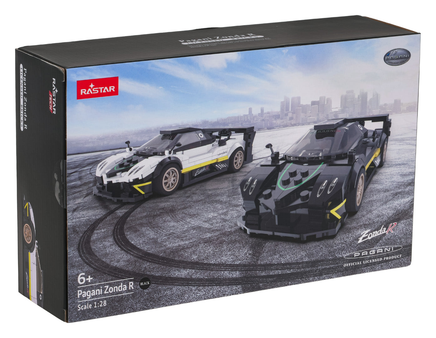 Licencirani auto na daljinsko upravljanje  i sastavljanje 1:28 Pagani Zonda RASTAR - crni