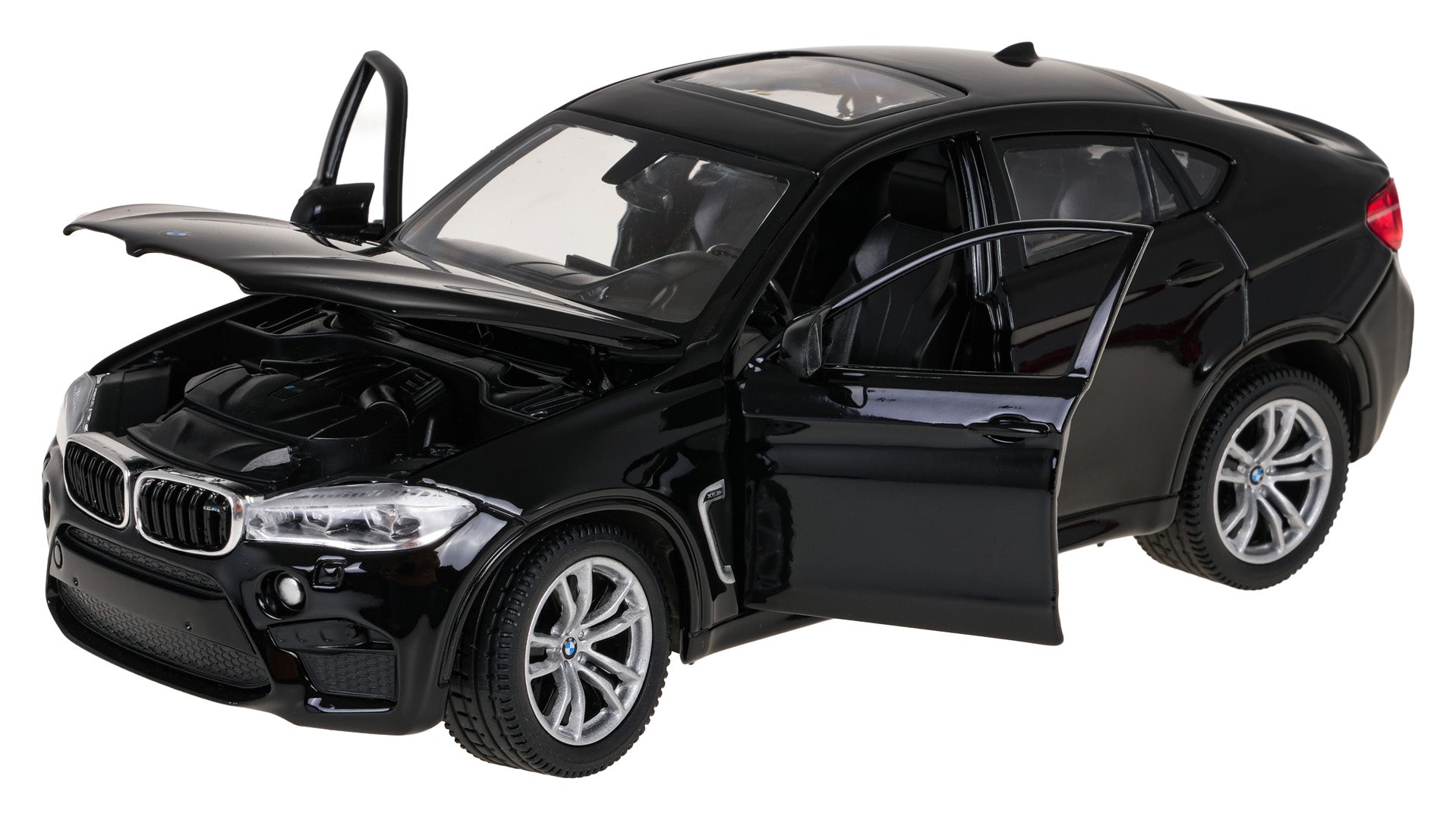 Licencirani metalni auto na daljinsko upravljanje 1:24 BMW X6M RASTAR - crni