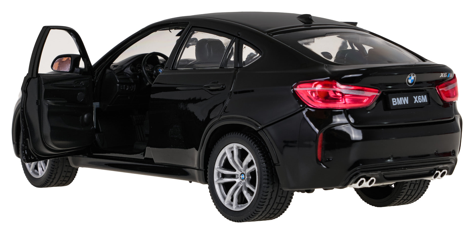 Licencirani metalni auto na daljinsko upravljanje 1:24 BMW X6M RASTAR - crni