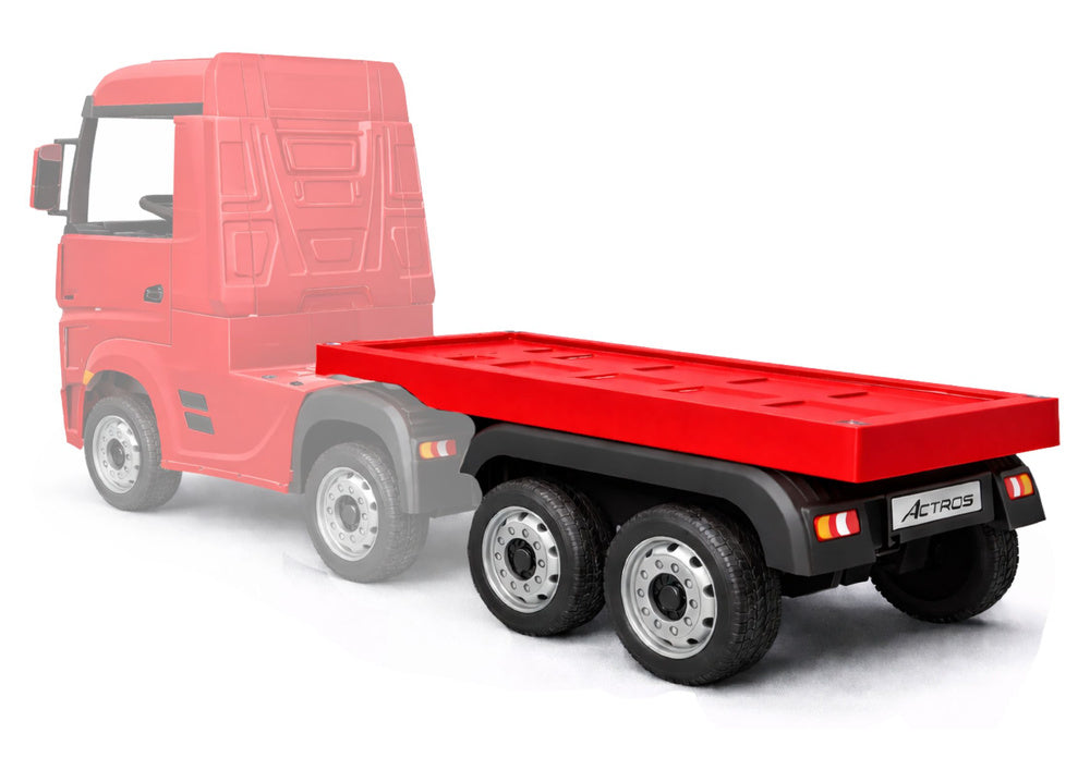 Prikolica za kamion Mercedes Actros - crvena