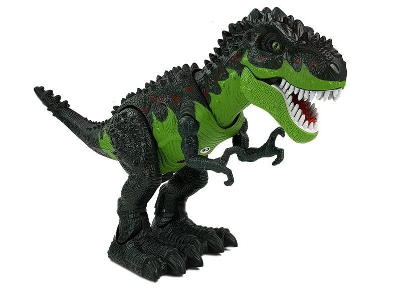 Battery Dinosaur Laying Eggs Burning Fire Steam Green