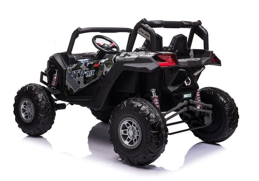 Buggy na akumulator UTV-MX613 Camo – 4×4 – dvosjed – crni/lakirani