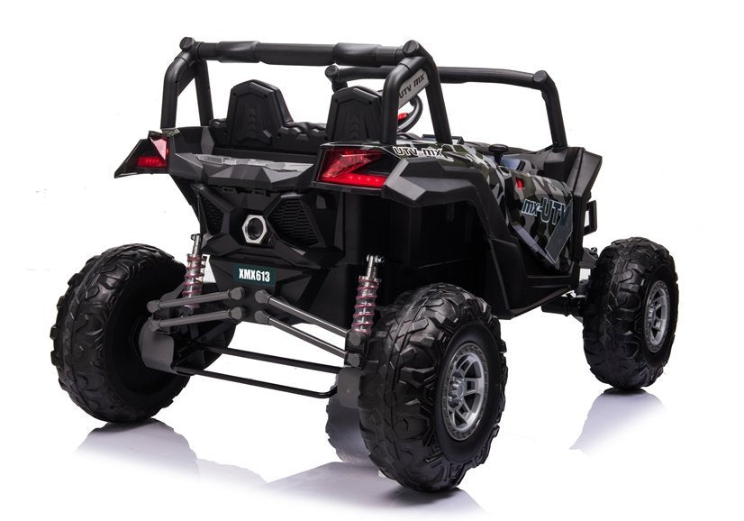 Buggy na akumulator UTV-MX613 Camo – 4×4 – dvosjed – crni/lakirani