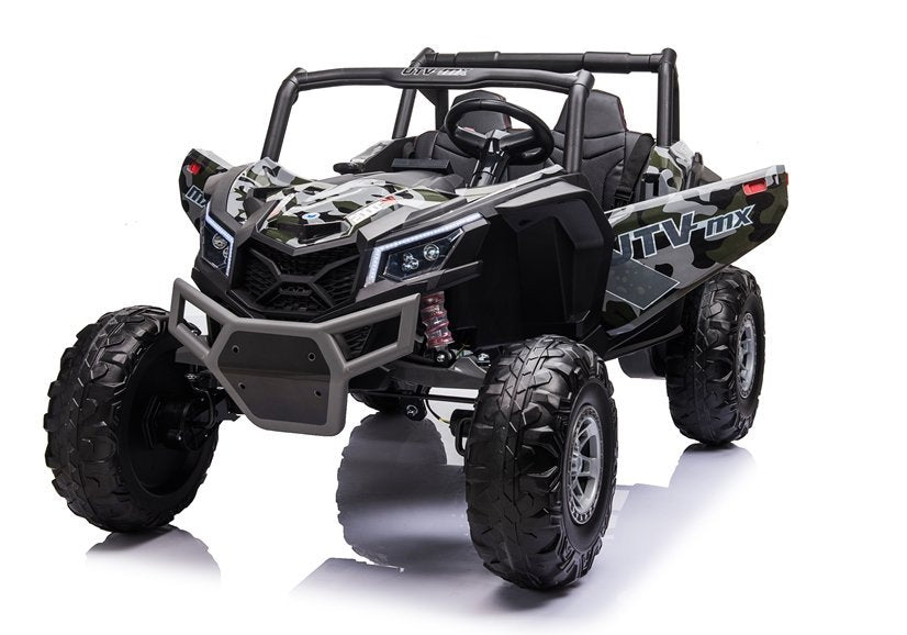 Buggy na akumulator UTV-MX613 Camo – 4×4 – dvosjed – crni/lakirani