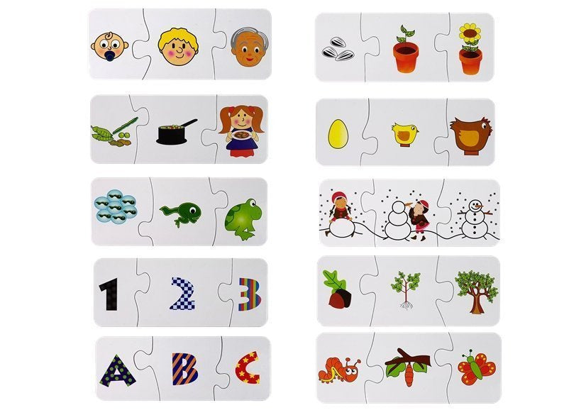 Educational Puzzle Puzzle Learning 10 Connections