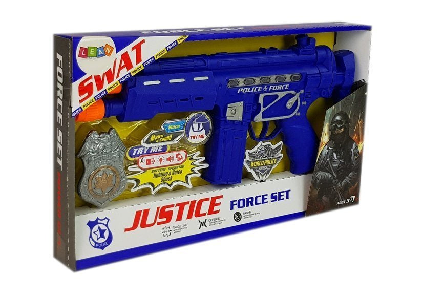 Policijski set Gun Bedge sa zvučnim i svjetlosnim efektima 37 cm