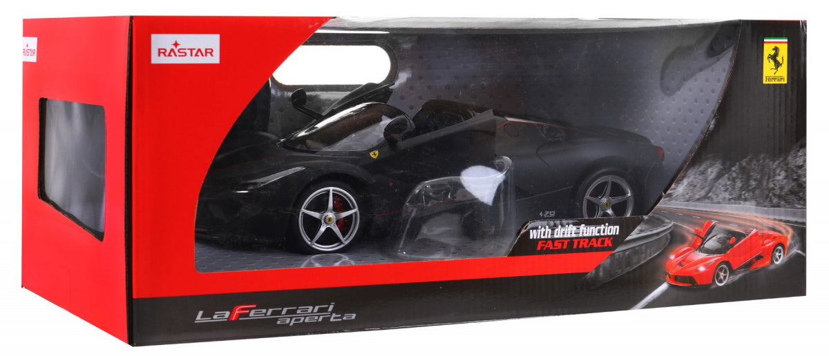 Licencirani auto na daljinsko upravljanje LaFerrari Aperta 1:14 RASTAR - crni