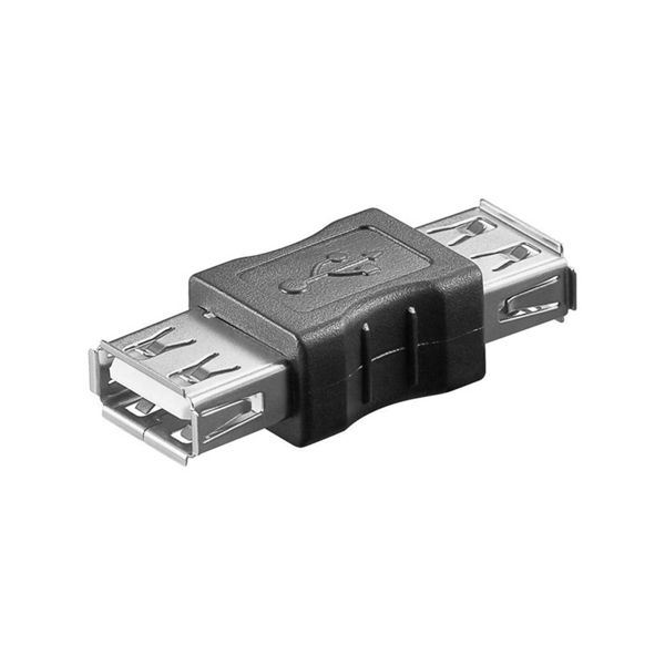 Microconnect USBAFAF adapter za promjenu tipa priključka kabela USB A Crno