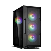 Zalman I3 Neo ATX Mid Tower PC Case Mesh front for efficient cooling Pre-installed fan 3 Midi Tower Crno