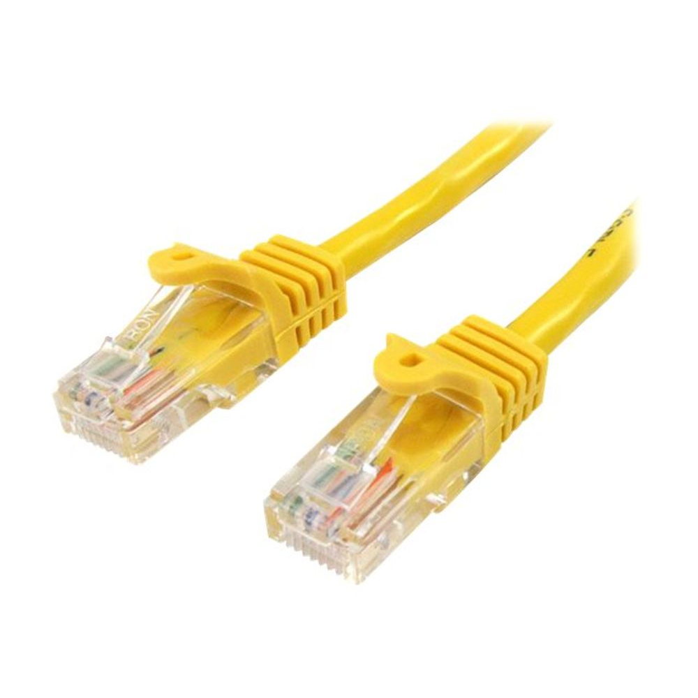 StarTech.com 45PAT5MYL kabel za umrežavanje Žuto 5 m Cat5e U/UTP (UTP)