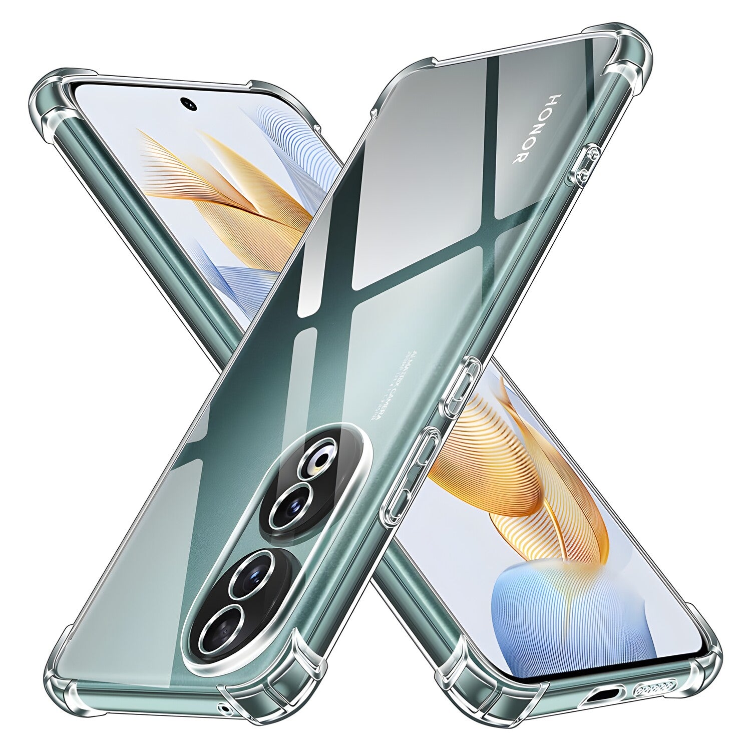 Silikonska futrola s ojačanim rubovima za Oppo Reno11 - Prozirna KP30975