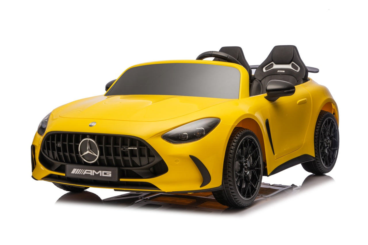 Licencirani auto na akumulator Mercedes Benz GT63 AMG - dvosjed - žuti
