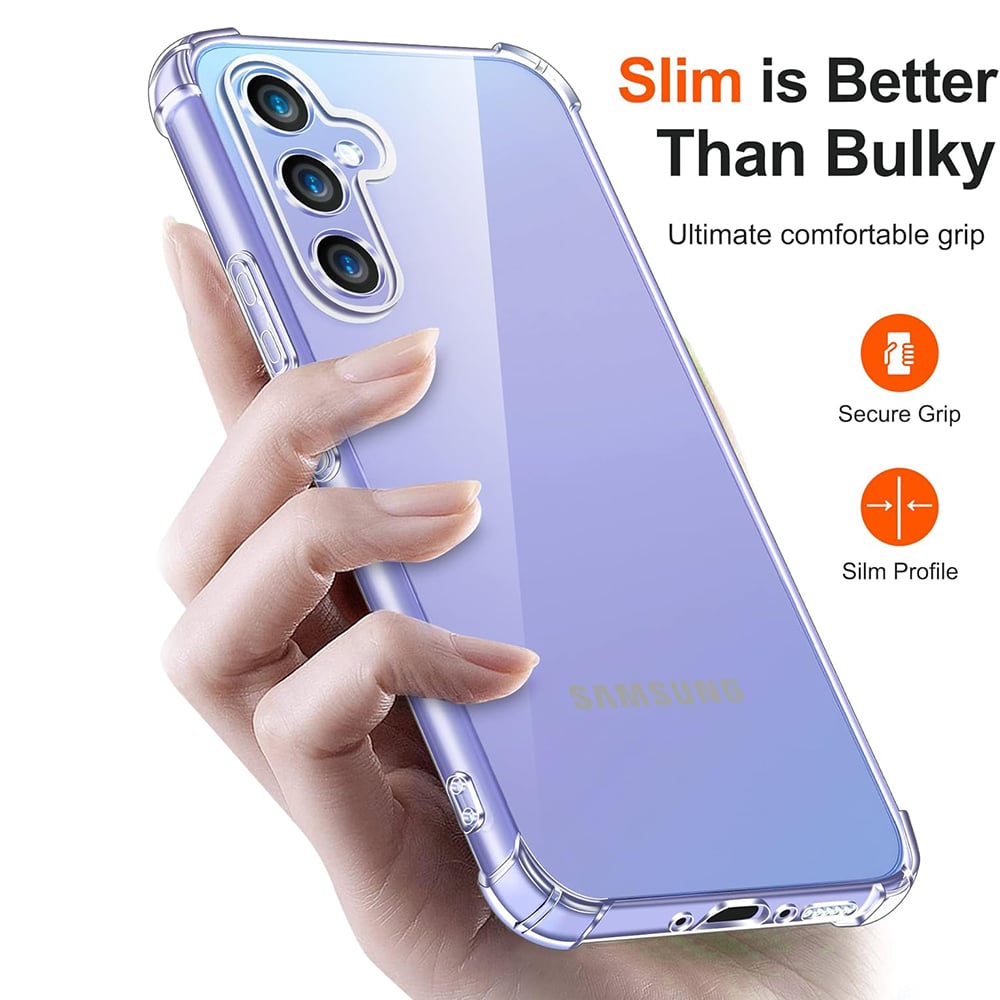 Techsuit Shockproof Clear Silicone prozirna maskica otporna na udarce za Samsung Galaxy A35 5G