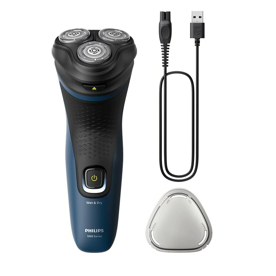 Philips S1151/00 muški brijaći aparat Rotirajući aparat za brijanje Šišač Crno, Plavo