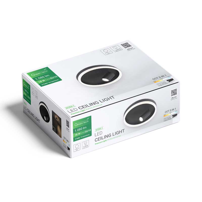 Stropna dekorativna svjetiljka Green Tech SFERA-1 18W