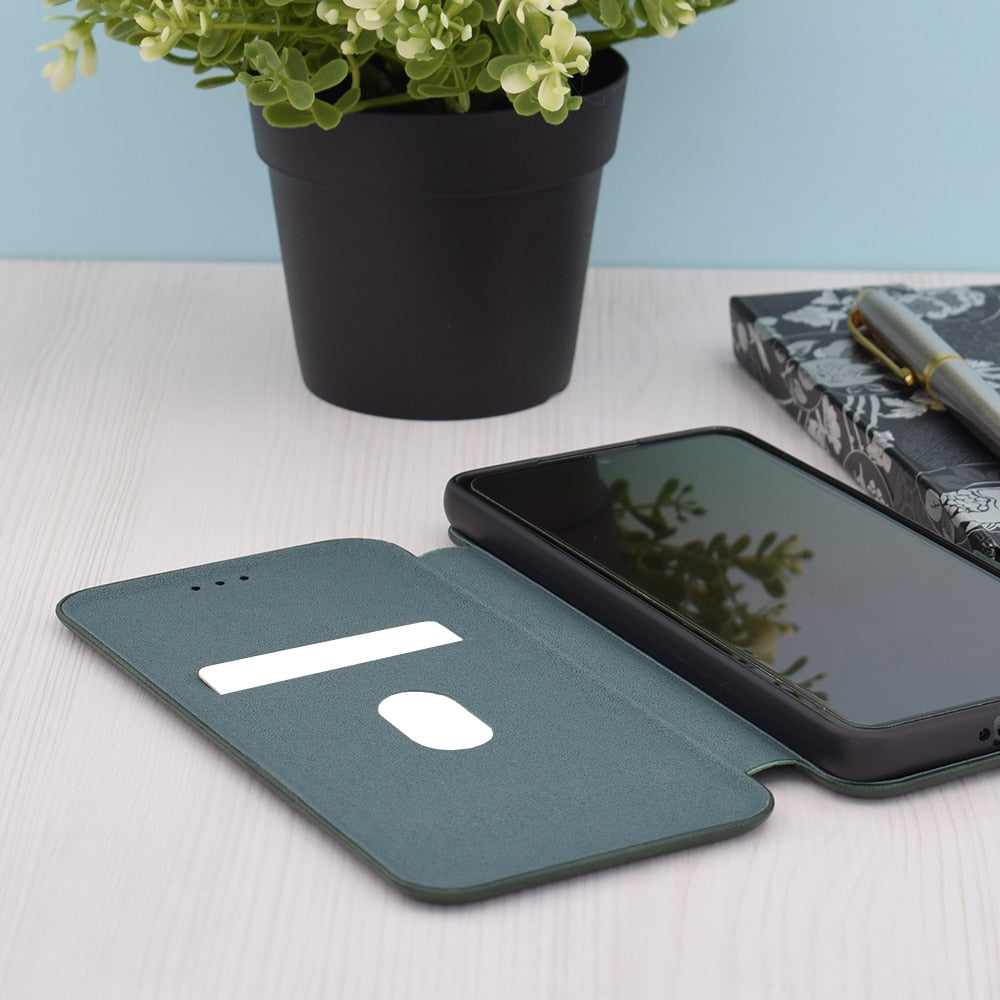 Techsuit Safe Wallet Plus preklopna futrola za Honor Magic6 Lite– tamno zelena