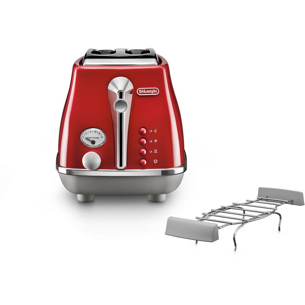 De’Longhi Icona Capitals 6 2 kriške 900 W Crveno