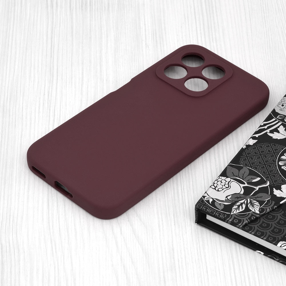Techsuit Soft Edge Silicone maska za Honor X8b - Plum Violet