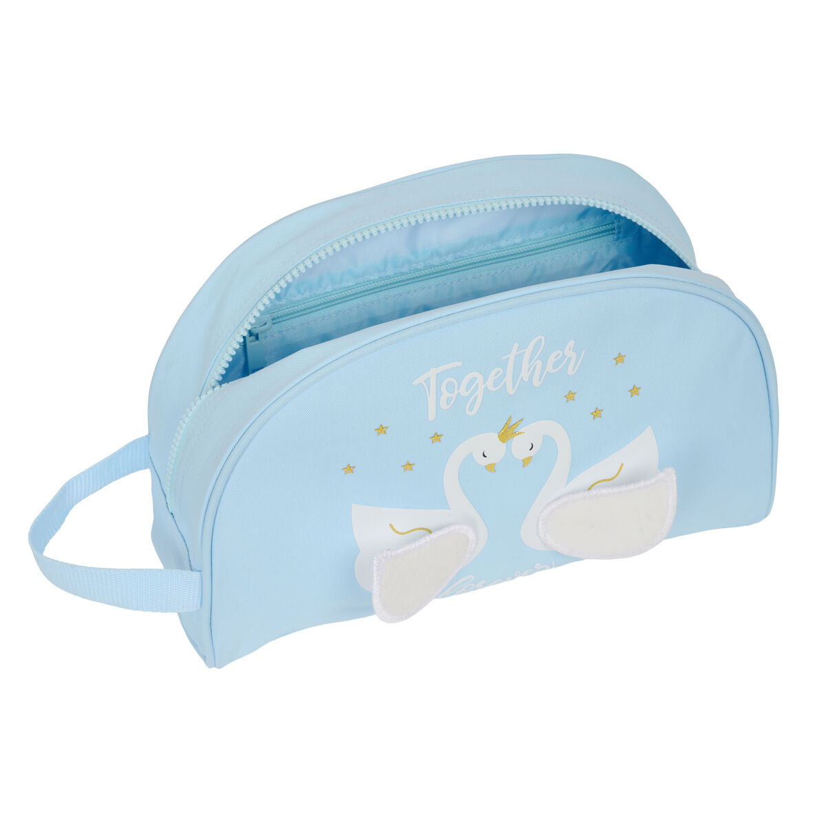 Neseser za Školu Glow Lab Cisnes Svetlo Plava 28 x 18 x 10 cm