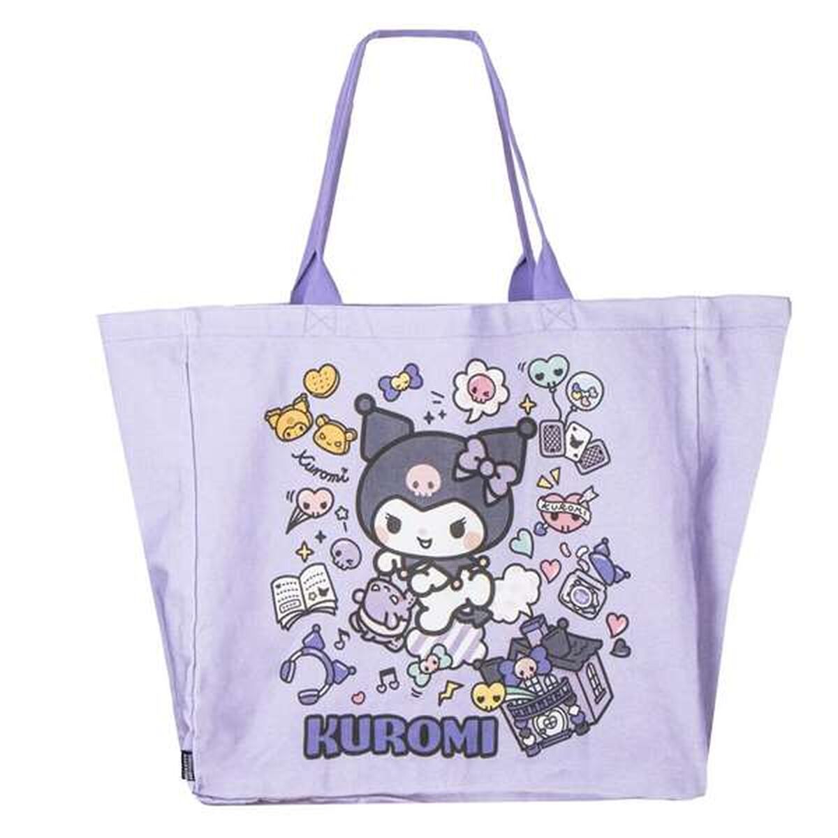 Vrećica za Kupovinu Hello Kitty Kuromi Lila 48 x 43 x 17 cm