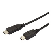 StarTech.com USB2CMB2M USB kabel 2 m USB 2.0 USB C Mini-USB B Crno
