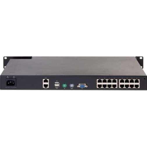 APC KVM1116R prekidač KVM Montaža u poslužiteljski ormar Crno