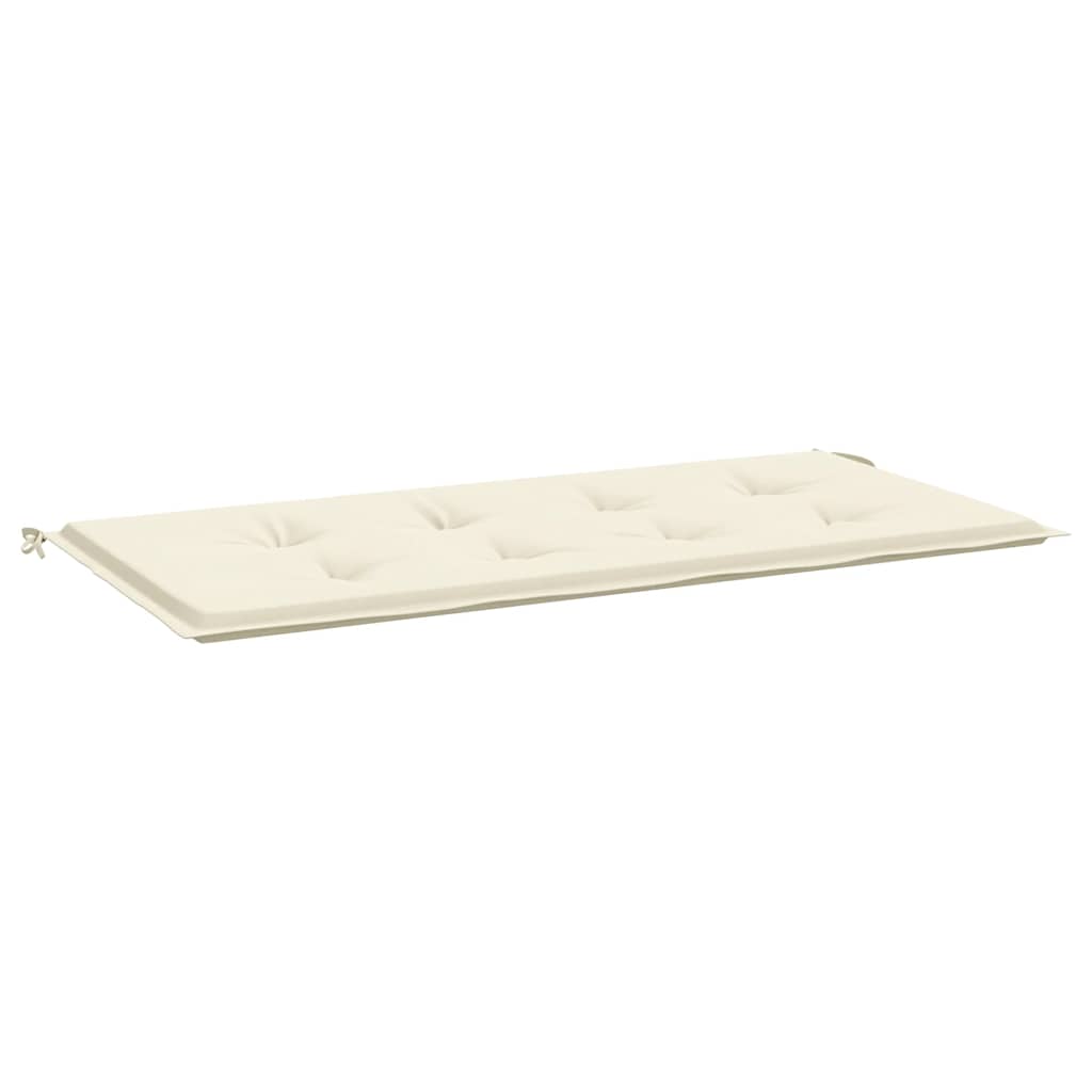 Jastuk za vrtnu klupu krem 120 x 50 x 3 cm od tkanine Oxford