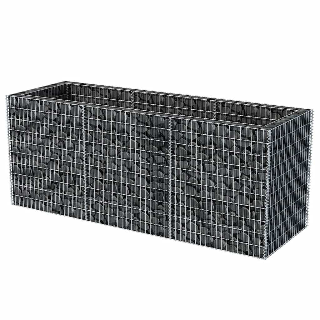 Gabionska sadilica čelična 270 x 90 x 100 cm