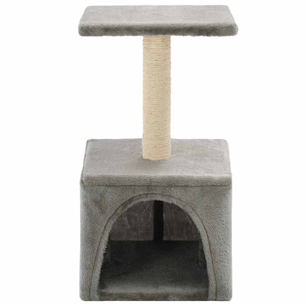 Penjalica za mačke sa stupovima za grebanje od sisala 55 cm siva