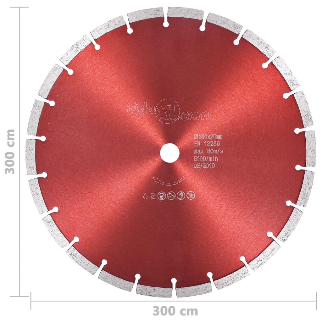 Dijamantni disk za rezanje čelični 300 mm