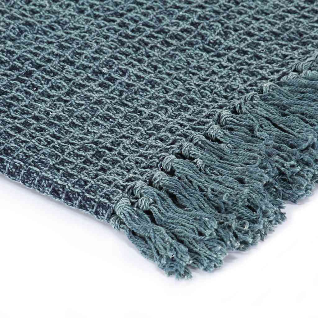 Pamučni pokrivač 125 x 150 cm indigo plavi
