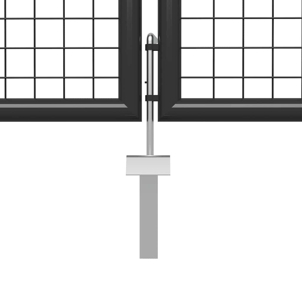 Vrtna vrata čelična 500 x 100 cm antracit