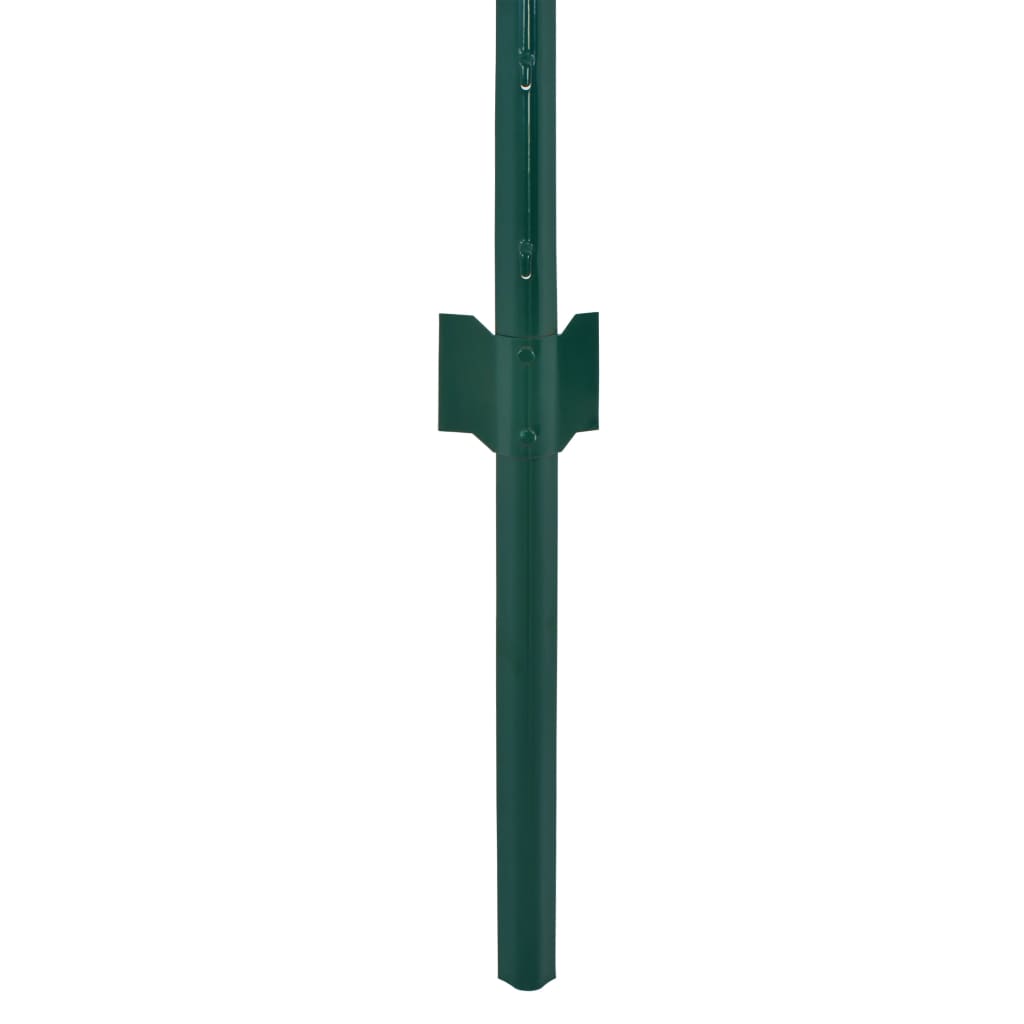 Ograda od žičane mreže sa stupovima čelična 25 x 2 m zelena