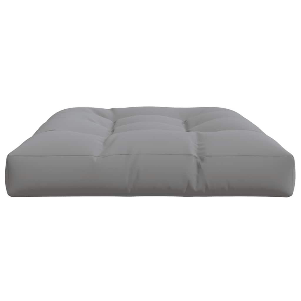 Jastuk za palete 120 x 80 x 12 cm sivi od tkanine