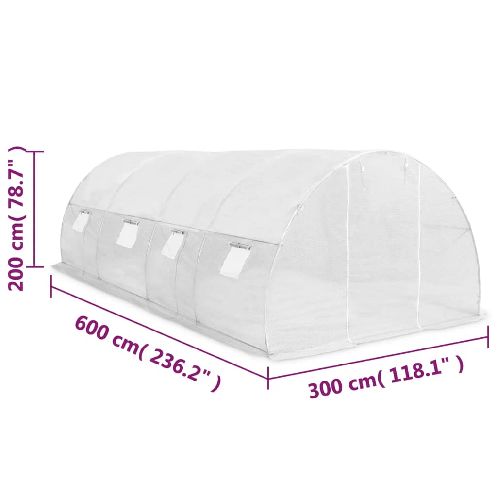 Plastenik 18 m² 600 x 300 x 200 cm