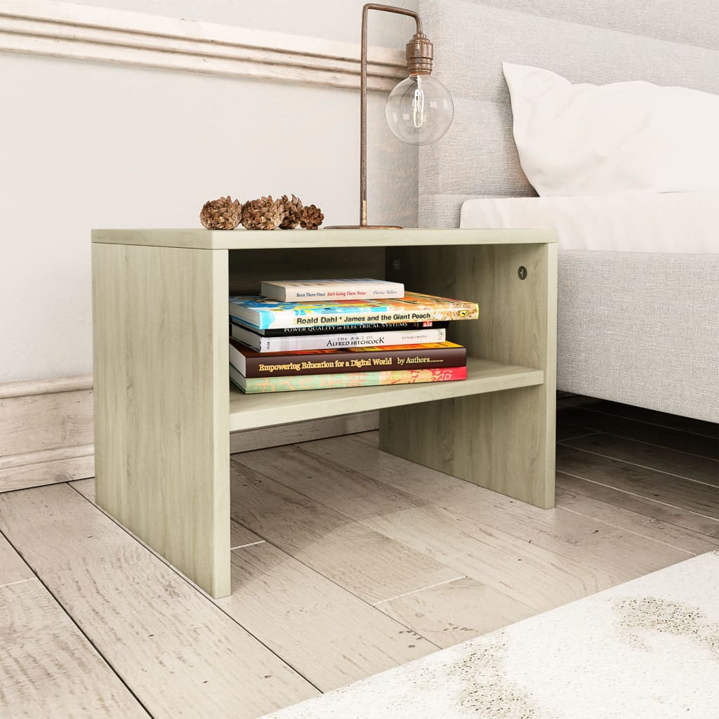 Noćni ormarići 2 kom boja hrasta 40x30x30 cm konstruirano drvo