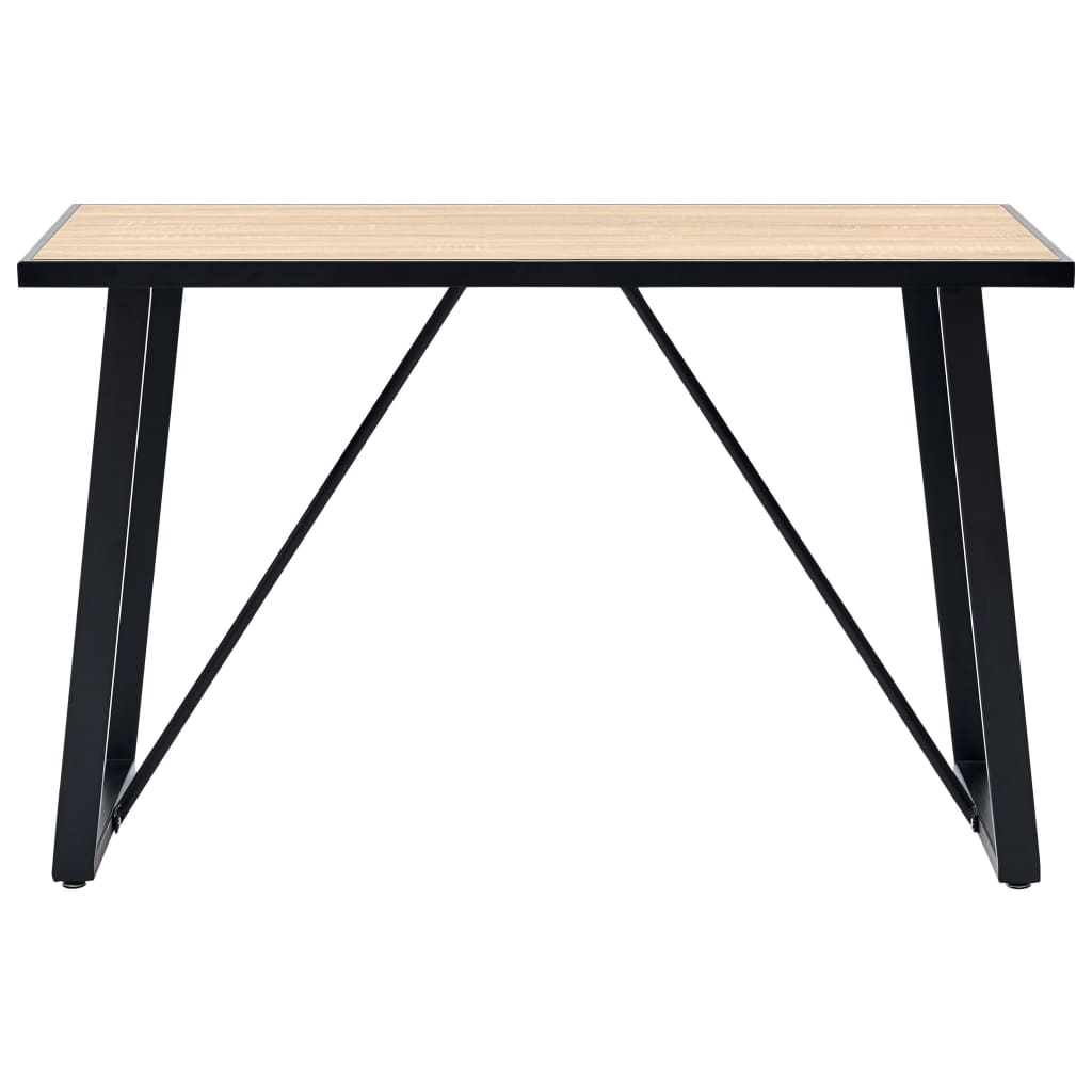 Blagovaonski stol boja hrasta 120 x 60 x 75 cm MDF