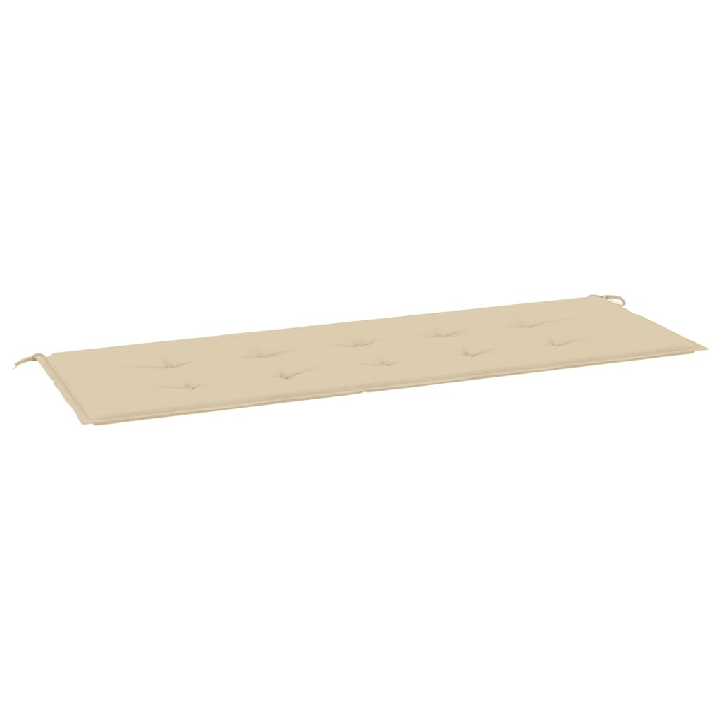 Jastuk za vrtnu klupu bež 150x50x2 cm od tkanine Oxford