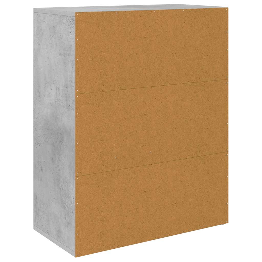 Komoda siva boja betona 60 x 30 x 75 cm od konstruiranog drva