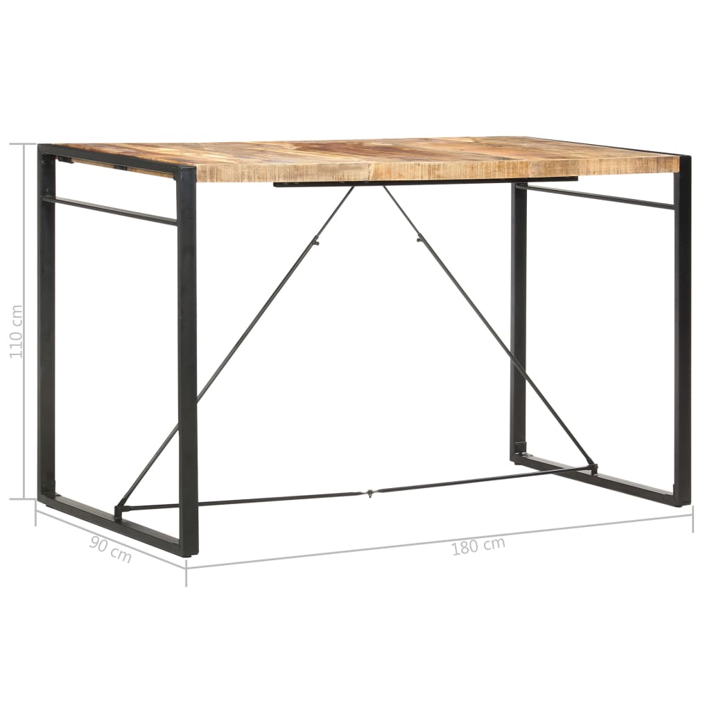 Barski stol od masivnog drva manga 180 x 90 x 110 cm