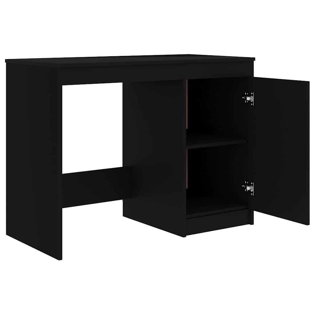 Radni stol crni 100 x 50 x 76 cm od konstruiranog drva