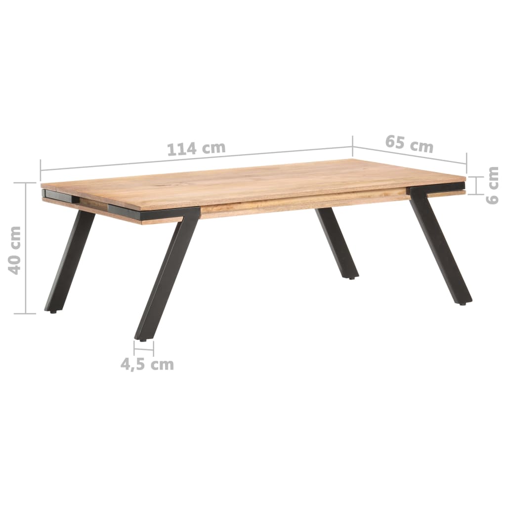 Klub stolić 114x65x40 cm Masivno drvo manga