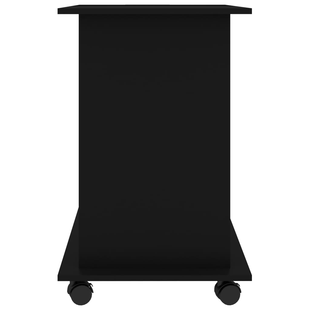 Stol za računalo crni 80 x 50 x 75 cm od konstruiranog drva