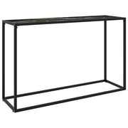 Konzolni stol crni 120 x 35 x 75 cm od kaljenog stakla