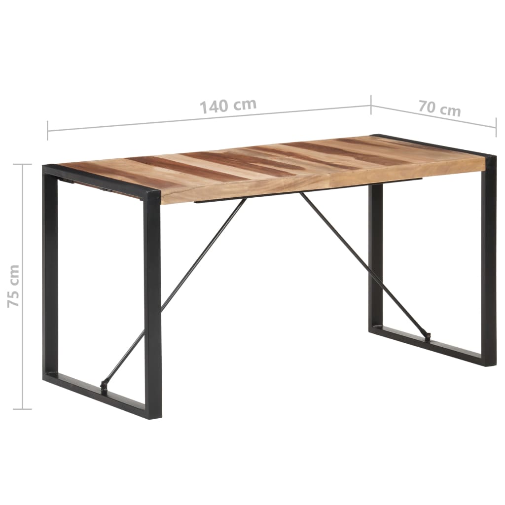 Blagovaonski stol 140 x 70 x 75 cm od masivnog drva