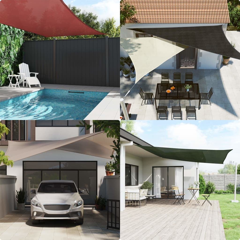 Jedro za zaštitu od sunca 160 g/m² narančasto 2,5 x 4 m HDPE